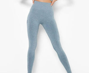 Mallas Capri de cintura alta sin miedo para mujer 2024 con bolsillos laterales, ropa de gimnasio sólida para Fitness, diseño OEM con servicio - Product Image 5