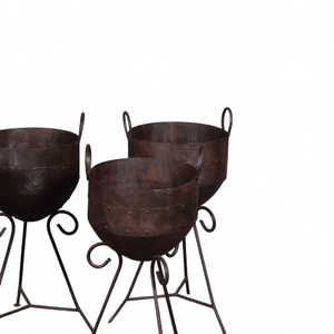 Olla de Hierro Estilo Vintage con Doble Asa, Utensilio de Cocina Metálico con Tapa de Vidrio para Uso Doméstico y en Restaurantes, Compatible con Inducción y Gas - Product Image 3