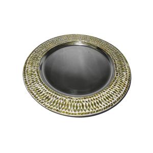 Plaque de charge en métal rentable de toutes les couleurs pour la décoration de la maison de mariage pour la vaisselle de fête, la maison et l'hôtel - Product Image 1