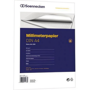 กระดาษกราฟ SOENNECKEN DIN A4 80 กรัม/ตร.ม. 50 แผ่น แบบเป็นเล่ม ผลิตภัณฑ์ SOENNECKEN - Product Image 2