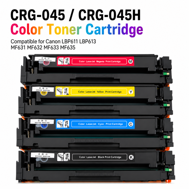 XinYu Compatible CRG-045 CRG-045H 045 Color Toner for Canon LBP611 LBP613 MF631 MF632 MF633 MF635 Laser Toner Cartridge