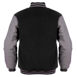 Chaqueta universitaria vintage personalizada con cuerpo de lana y mangas de cuero real Chaqueta de béisbol universitaria para hombres Envío DDP - Product Image 4