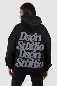 เสื้อฮู้ดขนาดใหญ่พิเศษพิมพ์ลายพัฟ3D GSM ขนาดพิเศษสำหรับทุกเพศ - Product Image 4