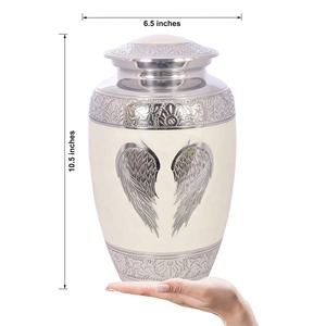 Cremation <b>Urn</b> For Human Ashes Affordable Quality Handcrafted Keepsake <b>Large</b> Funeral Memorial Brass Token Customized Adult <b>Urns</b> - Product Image 3