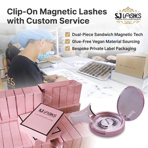 <span class=keywords><strong>Cils</strong></span> <span class=keywords><strong>magnétiques</strong></span> 3D en <span class=keywords><strong>faux</strong></span> vison, sans colle ni eye-liner, très demandés - Product Image 2
