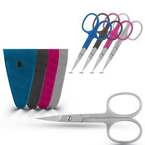 Tijeras para cutículas profesionales, extra afiladas, con punta curva, herramienta para el cuidado de las uñas, para salón de belleza, con logo personalizado. - Product Image 2