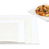 Boîtes à pizza carrées en papier sulfurisé, emballages alimentaires rigides à emporter, matériaux recyclés, résistants à la graisse, pour restaurants et traiteurs