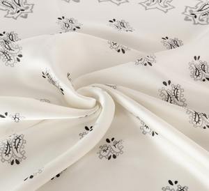 Wholesale In-Stock Custom Ethnic Dot Pattern Bandana Scarf Black Cotton Silk Polyester with Logo Printed Cheap Bandanas - Product Image 2