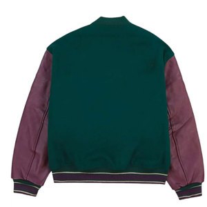 Plus Size Men's Custom Logo Leather <b>Varsity</b> <b>Jackets</b> Winter <b>Plain</b> Letterman Leather University <b>Jacket</b> Wholesale - Product Image 2