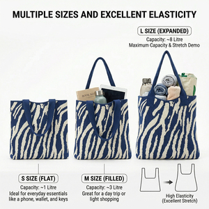 Bolso Tote Impermeable de Gran Capacidad, Tejido Premium, con Logotipo Personalizado, Estampado Animal, para Mujer, para Viaje - Product Image 6