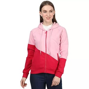 2022 Sudadera con capucha ajustada de gran tamaño para mujer 100% algodón y poliéster elegante patrón sólido ropa de calle para invierno - Product Image 4