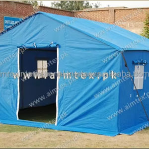 Tente d'abri rapide tente de secours légère tente de réfugié toile polyester polycoton impression de logo et image de marque - Product Image 1