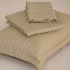 Tùy chỉnh thực hiện đồng bằng cotton Satin Sọc bedsheets Đồng bằng thiết kế sang trọng khách sạn satin tấm ga trải giường - Product Image 3