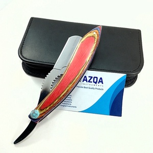 Maquinilla de afeitar recta Premium con mango de madera, hoja afilada para barberos y hombres, ideal para un afeitado húmedo tradicional suave - Product Image 5