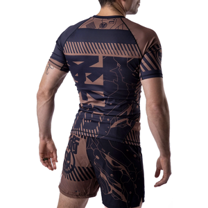 Meilleure conception de sublimation Chemises de compression Mma Rash Guard personnalisé sublimé imprimé Ensemble de Rashguard Rash Guard pour hommes - Product Image 4