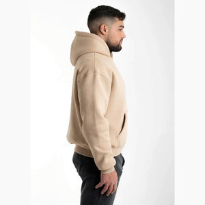 Sweat à capuche oversize en coton 100% écologique, lavage à la pierre, streetwear pour homme, sweat à capuche décontracté, coupe régulière, pull à capuche - Product Image 3