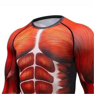 Logo personnalisé imprimé Compression Shirt vierge MMA Rash Guard sublimé Bjj Rash Guards pour hommes - Product Image 5