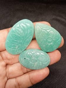 Cabujón de amazonita verde natural hecho a mano, piedras preciosas sueltas, tamaños mixtos para la fabricación de joyas - Product Image 3