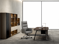Fauteuil de Direction Ergonomique à Dossier Haut, Pivotant, avec Fonction Inclinaison pour Bureau de Manager