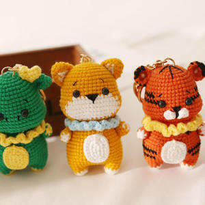 Nuevas Muñecas de los Doce Signos del Zodiaco Chino Tejidas a Mano, Diseño Creativo de Ganchillo con Hilo, Adornos de Animales Lindos y Dulces para el Hogar - Product Image 3