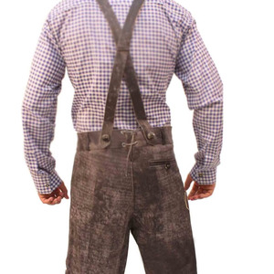 Plain New Arrival Superb Quality Product High Street Wear Lederhosen Leather Embroidered <b>Shorts</b> Use for <b>Men</b> - Product Image 3