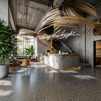Table basse de luxe avec étagère d'exposition LED, vitrine pour hôtel, restaurant, bar, chariot de service et outils de bar