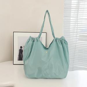 กระเป๋าช้อปปิ้งพับได้เป็นมิตรต่อสิ่งแวดล้อมสำหรับผู้หญิงกระเป๋าถือแบบพกพาใช้ซ้ำได้กระเป๋าสะพายไหล่กระเป๋าโท้ทสำหรับซื้อของกระเป๋าแฟชั่น - Product Image 6