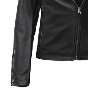 Chaqueta de cuero de alta calidad Chaqueta de cuero con logotipo personalizado Ropa de moda Chaqueta de cuero para mujer - Product Image 6
