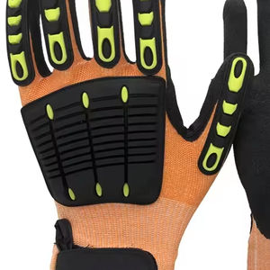 Heavy Duty Impact-Resistant Anti-Cutting Hand Protection Industrial TPR Mechanic <b>Work</b> <b>Gloves</b> Safety Construction Cheap Price - Product Image 3