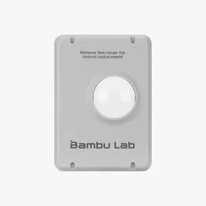 Accessoire d'imprimante 3D en plastique gris série A1 - Couvercle avant avec tête d'impression intégrée 105x54x33mm - Product Image 1