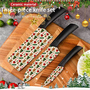 Couteau de chef artisanal, couteau pliant, lame en céramique, manche en plastique, pour la cuisine, haute qualité, en stock, livraison rapide - Product Image 3