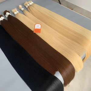 Extensions de cheveux alignés avec des cuticules brésiliennes humaines droites en vrac brutes Vente en gros de cheveux humains non traités de haute qualité - Product Image 2