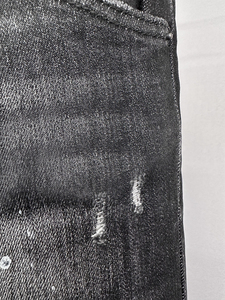 2025 Fashion Paint Splatter Distressed Jeans Trousers Street Wear Wash Denim Pants for Men - Product Image 5