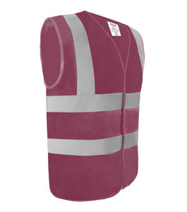 Chaleco de seguridad de construcción de malla de poliéster impermeable transpirable de alta visibilidad personalizado estilo informal de talla grande con características de trabajo reflectantes - Product Image 3
