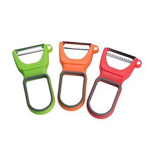 Fabricante de peladores de verduras de acero inoxidable de proveedor mayorista con peladores en juliana dentados rectos - Product Image 1