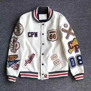 Varsity <b>Jacket</b> Men Women College <b>Baseball</b> <b>Bomber</b> <b>Jacket</b> Embroidery Logo Fashion Streetwear Outerwear <b>Jacket</b> - Product Image 1