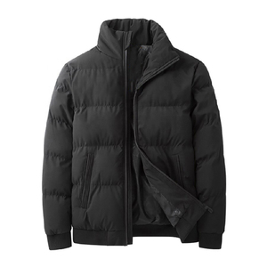 Chaqueta Bomber Impermeable de Lona de Alta Calidad Unisex OEM, Chaqueta de Invierno Personalizada con Forro de Algodón, Diseño Extragrande - Product Image 2