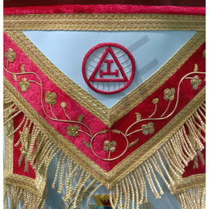 Delantal de Sacerdote Alto de la Orden Real Arquitectónica con Collar y Joyas Rojo-HSE - Product Image 6