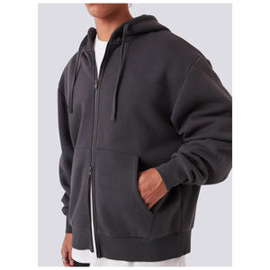 Venta al por mayor personalizar hombres 100% algodón peso pesado Sudadera con capucha de gran tamaño para los hombres de alta calidad ropa casual con personalizar el logotipo - Product Image 5