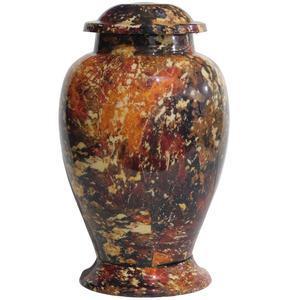 Urnes de crémation en aluminium pour adultes classiques Urnes funéraires en métal de style moderne avec autocollant fini pour les cendres humaines - Product Image 3