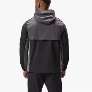 Chándal Deportivo Personalizado con Logotipo para Hombre, Chaqueta con Capucha y Cremallera, Traje Deportivo Transpirable de Poliéster Ligero - Product Image 3