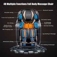 Fauteuil de massage avec rail, massage complet du corps, fauteuil de massage zéro gravité avec siège réglable, commande par application, fauteuil de massage compact, relaxation corporelle
