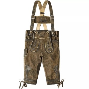 Lederhosen-traje bávaro de cuero de ante para hombre, traje de Oktoberfest, Bavaria - Product Image 3