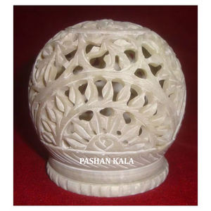 Importateur et exportateur indien fait à la main en stéatite naturelle sculpture bougie chauffe-plat lampe pour la maison et le Restaurant décoration but - Product Image 1