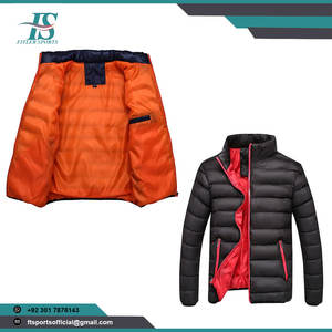 Chaqueta Acolchada Cálida de Invierno para Hombre, Cuello Alto, Manga Larga, Color Sólido, Informal, para Exteriores - Product Image 6