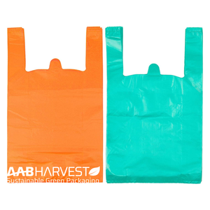 Bolsa de compras de camisetas de plástico de alta calidad de fábrica OEM con diseño de asa para negocios y compras - Product Image 3