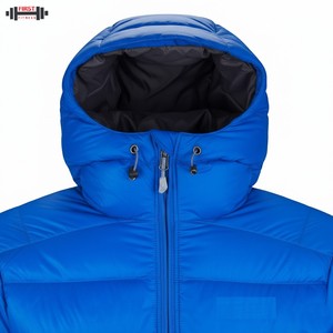 2025 Customized Logo <b>Canvas</b> Stand Puffer <b>Jacket</b> Wholesale Men's Winter Coat Reversible Anti-Bacterial Eco-Friendly Patchwork - Product Image 4