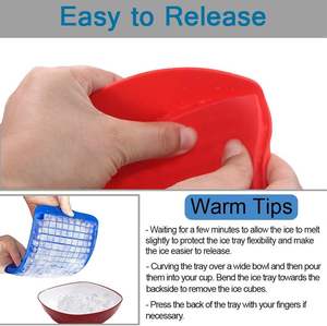 Sustainable Food Grade Mini Silicone Ice <b>Cube</b> Tray with 160 Molds Dishwasher Safe for Easy Release of Crushed Ice <b>Cubes</b> - Product Image 6