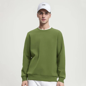 Venta al por mayor 100% algodón liso Sudadera con capucha logotipo personalizado jersey en blanco sin capucha ropa de calle diseño forrado - Product Image 1