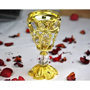 Quemador de Incienso Eléctrico de Latón Religioso al por Mayor, Decoración Árabe Musulmana para Festivales, Decoración para el Hogar para el Eid - Product Image 3